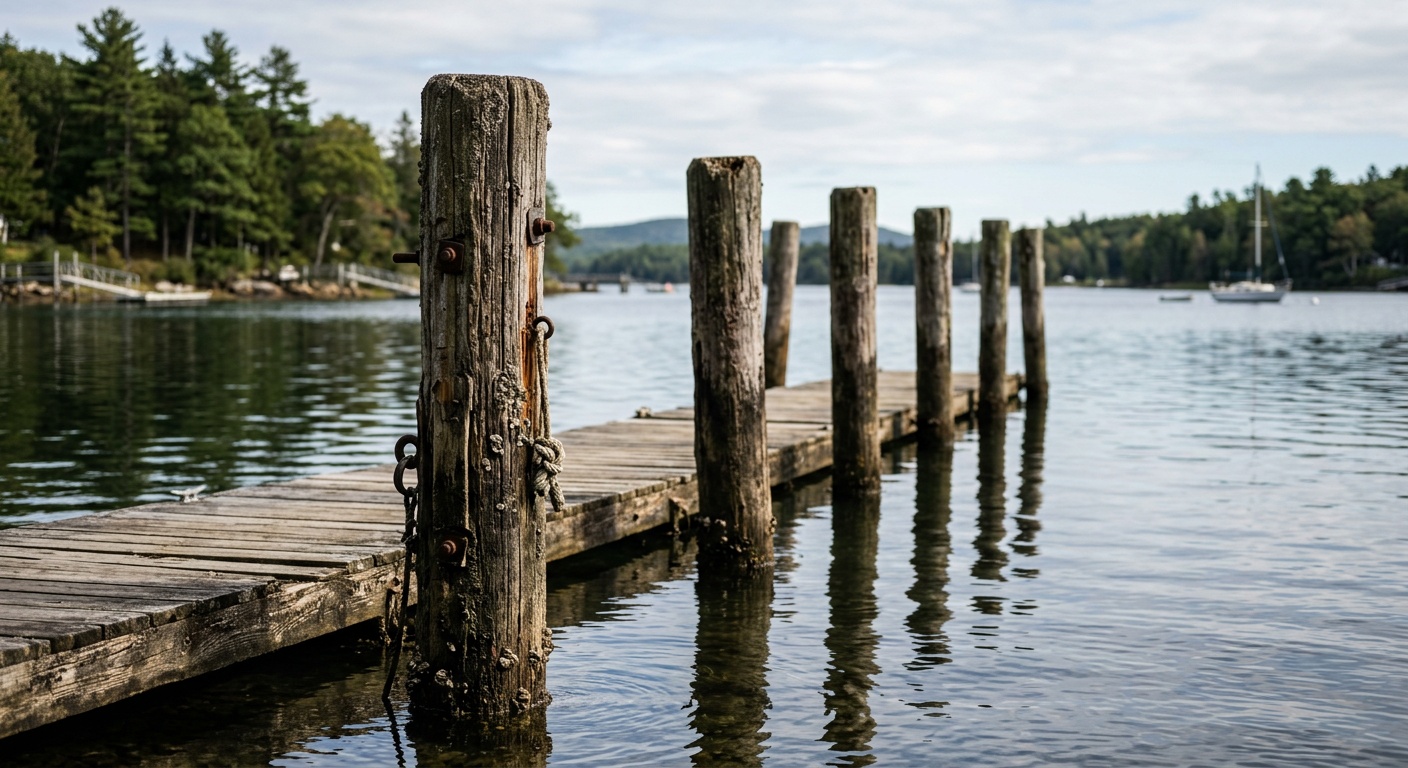 Holden Beach waterfront rental dock