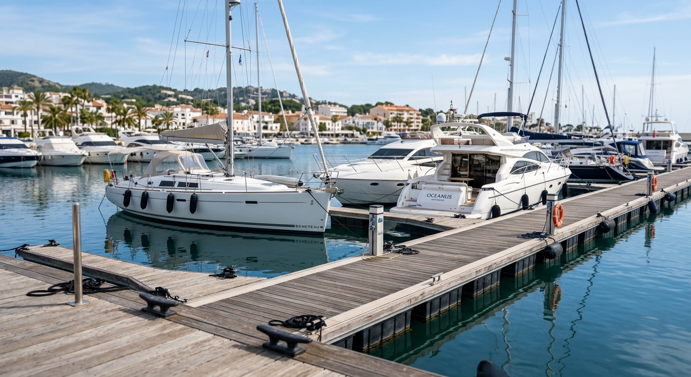Caribbean marina versus Adriatic coast